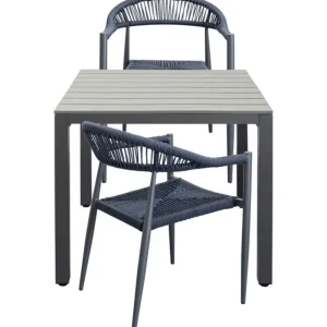 KARE Design Mesa de jardim Sorrento cinzento 80x80cm Outlet