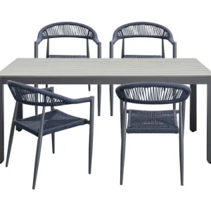 KARE Design Mesa de jardim Sorrento cinzento 180x90cm Fashion
