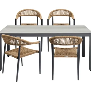 KARE Design Mesa de jardim Sorrento cinzento 180x90cm Fashion