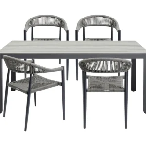 KARE Design Mesa de jardim Sorrento cinzento 180x90cm Fashion