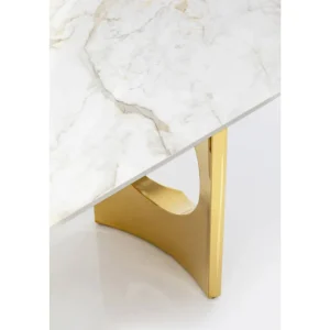 KARE Design Mesa Eternity Oho cerâmica dourada 180x90cm Online