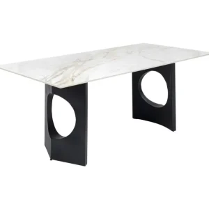 KARE Design Mesa Eternity Oho preto e branco180x90cm New