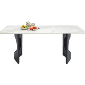 KARE Design Mesa Eternity Oho preto e branco180x90cm New