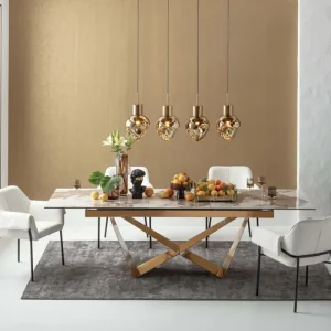 KARE Design Mesa extensível Connesso 260x100cm branca Hot