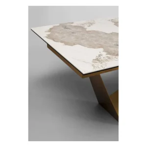 KARE Design Mesa extensível Connesso 260x100cm branca Hot