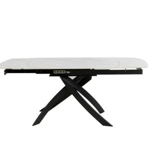 KARE Design Mesa extensível Twist Black Onyx 120(30+30)x90 cm Discount