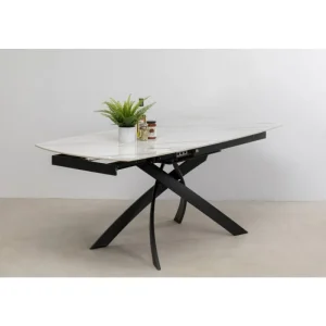KARE Design Mesa extensível Twist Black Onyx 120(30+30)x90 cm Discount