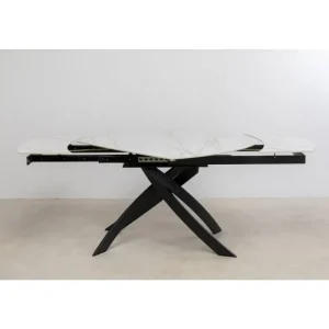 KARE Design Mesa extensível Twist Black Onyx 120(30+30)x90 cm Discount