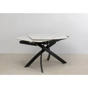 KARE Design Mesa extensível Twist Black Onyx 120(30+30)x90 cm Discount