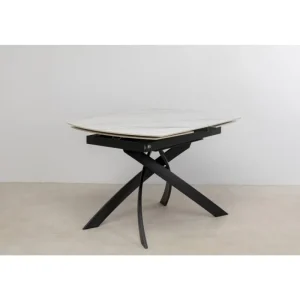 KARE Design Mesa extensível Twist Black Onyx 120(30+30)x90 cm Discount