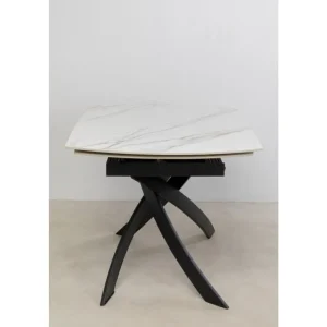 KARE Design Mesa extensível Twist Black Onyx 120(30+30)x90 cm Discount