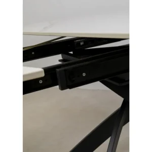 KARE Design Mesa extensível Twist Black Onyx 120(30+30)x90 cm Discount