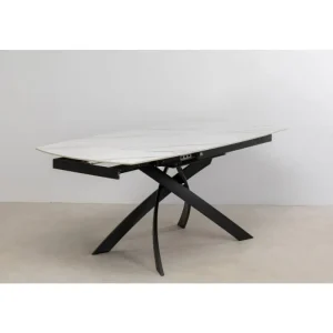 KARE Design Mesa extensível Twist Black Onyx 120(30+30)x90 cm Discount