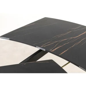 KARE Design Mesa Extensível Twist Preta 120(30+30)x90 cm Fashion