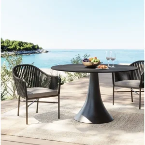 KARE Design Mesa Grande Possibilita Black Outdoor Ø110 cm New