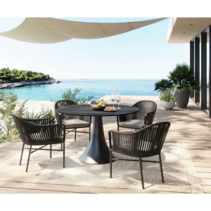 KARE Design Mesa Grande Possibilita Black Outdoor Ø110 cm New