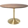 KARE Design Mesa Invitation Nogueira/Latão Ø120cm Best