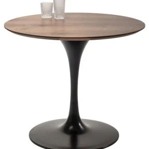 KARE Design Mesa Invitation Walnut Preto Ø90cm Hot