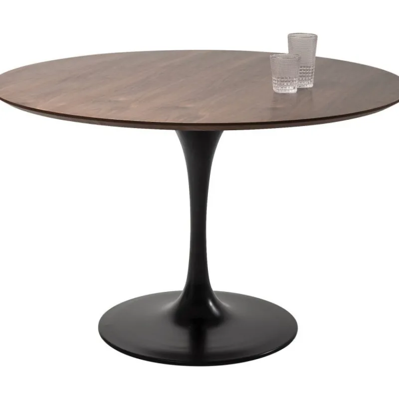 mesa_invitation_walnut_pr_0.webp KARE Design Mesa Invitation Walnut Preto Ø120cm New