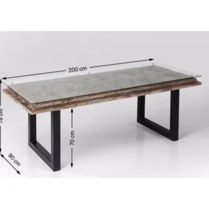 KARE Design Mesa Kalif 200x90cm Outlet