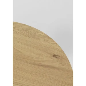 KARE Design Mesa Schickeria Carvalho/Branco Ø80 cm Clearance
