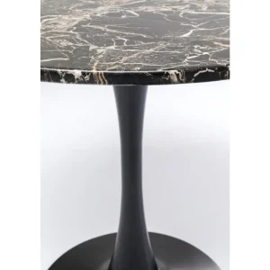 KARE Design Mesa Schickeria look marbre noir Ø80 cm Best