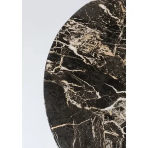 KARE Design Mesa Schickeria look marbre noir Ø80 cm Best