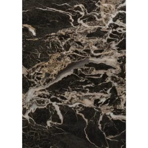 KARE Design Mesa Schickeria look marbre noir Ø80 cm Best