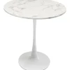 KARE Design Mesa Schickeria Marbleprint White Ø80 cm Hot