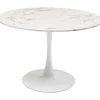 KARE Design Mesa Schickeria Marbleprint Branca Ø110cm Online