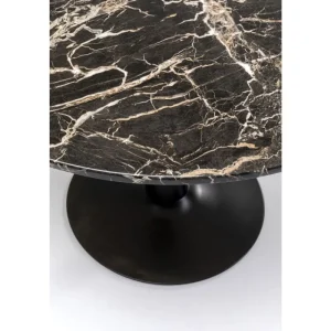 KARE Design Mesa Schickeria Marbleprint Preta Ø110cm Sale