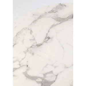 KARE Design Mesa Schickeria Marbleprint Branca Ø110cm Online