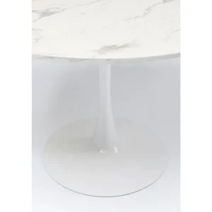 KARE Design Mesa Schickeria Marbleprint Branca Ø110cm Online