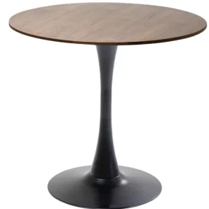 KARE Design Mesa Schickeria Nogueira/Preto Ø80cm Sale
