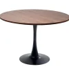 KARE Design Mesa Schickeria Nogueira/Preto Ø110 cm Hot