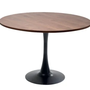 KARE Design Mesa Schickeria Nogueira/Preto Ø110 cm Hot