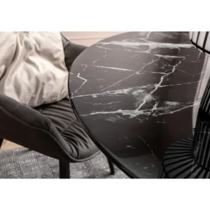 KARE Design Mesa Solo Marble Preto Ø 110cm Sale