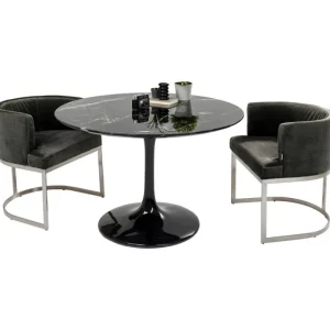 KARE Design Mesa Solo Marble Preto Ø 110cm Sale