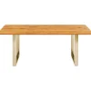 KARE Design Mesa Symphony Oak Brass 200x100 Discount