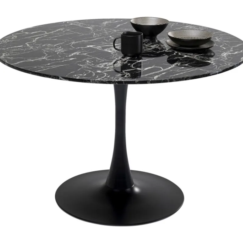 mesa_veneto_marble_black__4.webp KARE Design Mesa Veneto Marble Black Ø110 cm Best