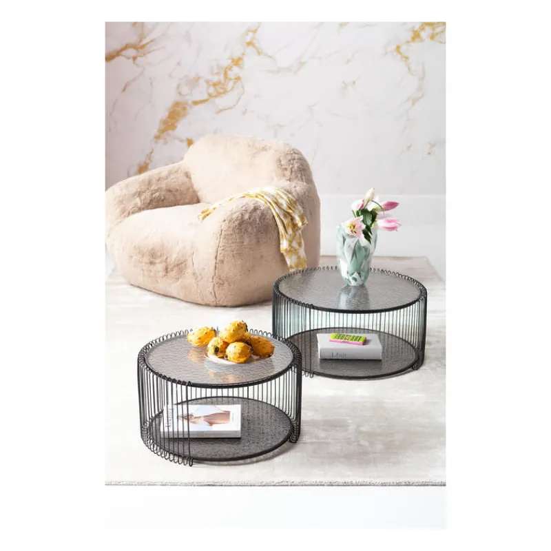 mesas_de_centro_double_bu_1.webp KARE Design Mesas de centro Double Bubble em arame preto conjunto de 2 Best