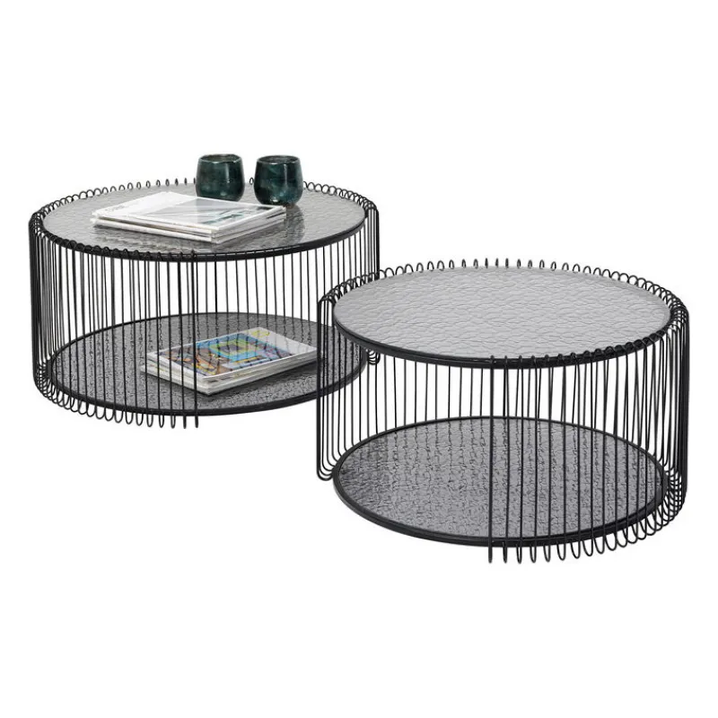 mesas_de_centro_double_bu_10.webp KARE Design Mesas de centro Double Bubble em arame preto conjunto de 2 Best