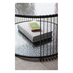 KARE Design Mesas de centro Double Bubble em arame preto conjunto de 2 Best