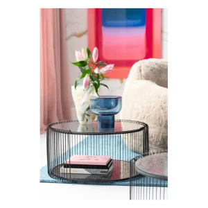 KARE Design Mesas de centro Double Bubble em arame preto conjunto de 2 Best