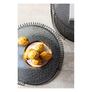 KARE Design Mesas de centro Double Bubble em arame preto conjunto de 2 Best