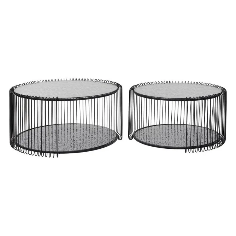 mesas_de_centro_double_bu_9.webp KARE Design Mesas de centro Double Bubble em arame preto conjunto de 2 Best