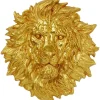 KARE Design Objeto de parede Lion Head Gold 90x100 cm Discount