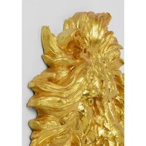 KARE Design Objeto de parede Lion Head Gold 90x100 cm Discount