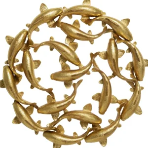 KARE Design Objeto de parede School of Koi Gold Ø102 cm Discount