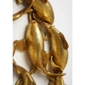 KARE Design Objeto de parede School of Koi Gold Ø102 cm Discount